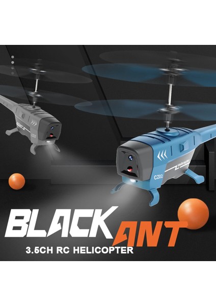 Mavi 2.5ch Rc Helikopter 3.5ch 2.5ch 2.4g Rc Uçak Uzaktan Kumanda Helikopterleri Engellerden Kaçınma Elektrikli Uçak Uçan Oyuncaklar Çocuk Boys Için (Yurt Dışından)