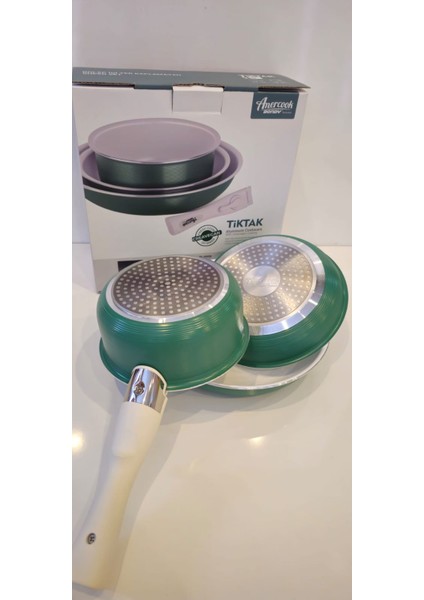 Amercook Bondy 4 Parça Pişirme Seti modelleri