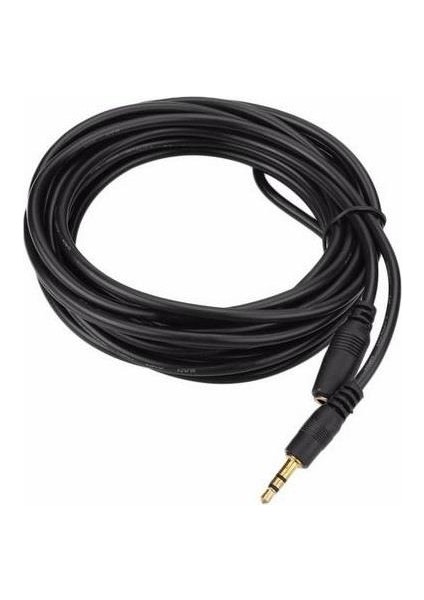 3.5mm Dişi Erkek Kulaklık Stereo Uzatma Kablosu 5 Metre