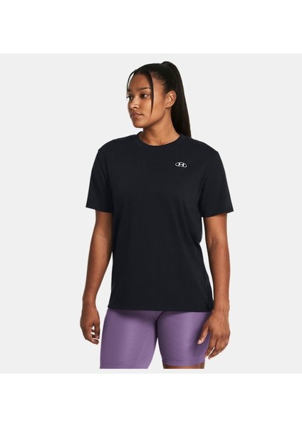 Kadın UA Heavyweight Embroidered Patch Boyfriend Oversized Kısa Kollu 1383045-001