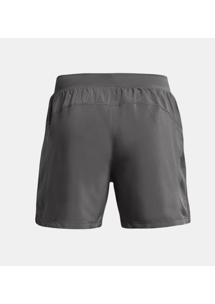 UA Launch 5'' Shorts 1382617-025 Erkek Gri Spor Şort