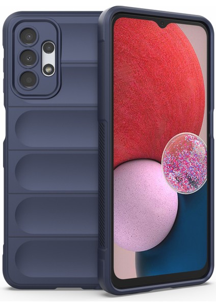 Samsung Galaxy A13 Için 4g Şok Dayanıklı Tpu Telefon Koruyucusu Kılıf Sağlam Telefon Kapak-Dark Mavi (Yurt Dışından)