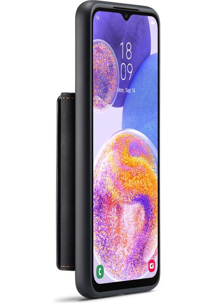 Samsung Galaxy A23 5g (Global Versiyon)/4g Anti-Slatch Anti-Drop Cüzdan Stili Manyetik 2'si 1 Arada Telefon Kılıfı Destek Kablosuz Şarj Kabuk Black (Yurt Dışından) fiyatları