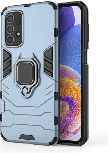 Samsung Galaxy A23 4g/5g (Global Versiyon), Yumuşak Tpu+Hard Pc Anti-Drop Koruyucu Kapak Mavisi Için Ring Kickstand Telefon Kasası (Yurt Dışından) fiyatları