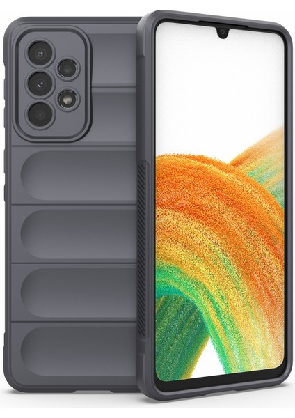 Samsung Galaxy A73 5g Için Cep Telefonu Kapak Çantası, Damla Dayanıklı Tpu Sağlam Telefon Vaka-Dark Gri (Yurt Dışından)