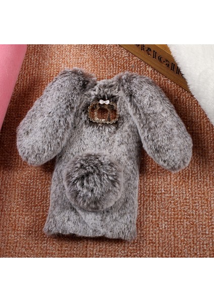 Samsung Galaxy S8 Tavşan Şekli Yumuşak Kürklü Tpu Rhinestone Case-Brown (Yurt Dışından) fiyatları