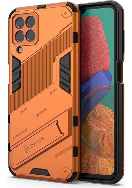 Samsung Galaxy M33 5g (Hindistan Versiyonu) Damla Geçirmez Koruma Zırhı Kabuğu Sert Pc Soft Tpu Cep Telefonu Kasası ile Kickstand-Turun (Yurt Dışından) fiyatları