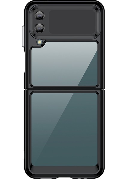 Tpu+Akrilik Hibrit Kılıflar, Samsung Galaxy Z Flip4 5g Şok Geçirmez Cep Telefonu Koruyucu Kasa Kapak-Siyah (Yurt Dışından) fiyatları