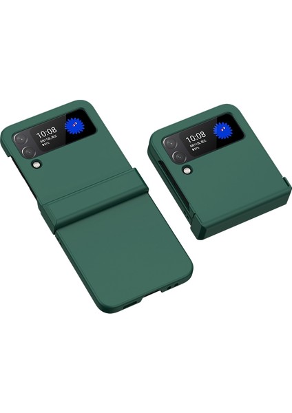 Samsung Galaxy Z Flip4 5g Için Sert Pc Cilt Touch Kılıfı, Menteşe Koruma Büyük Kesim Anti-Slatch Anti Anti Anti Anti Anti-Cover Cover-Dark Green (Yurt Dışından)