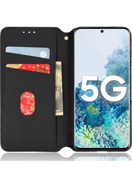 Samsung Galaxy S20 Fe 2022/S20 Fe 4G/5G/S20 Lite Pu Deri Stand Tasarım Anti-Çizelge Telefon Cüzdan Kılıfı (Yurt Dışından)