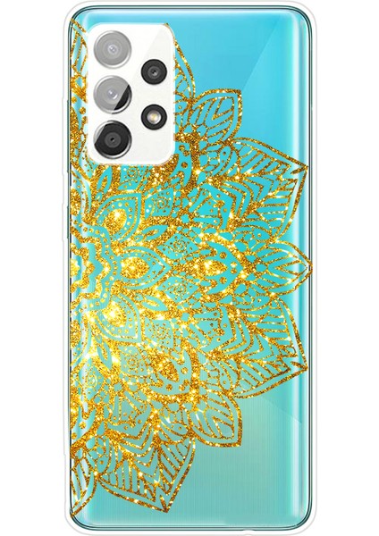 Mandala Desen Baskı Samsung Galaxy A52 4G/5G/A52S 5g Tarzı I Için Baskın Olmayan Tpu Telefon Kılıfı Kapak (Yurt Dışından)