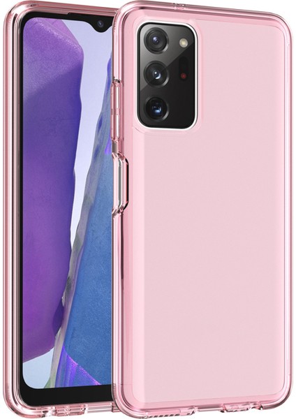 Samsung Galaxy A03S (165.8 x 75.9 x 9.1mm) (Abd Sürümü) Net Kristal Telefon Kasası Anti-Çizik Sert Pc Yumuşak Tpu Iyi Korunmuş Kapak-Pembe (Yurt Dışından)