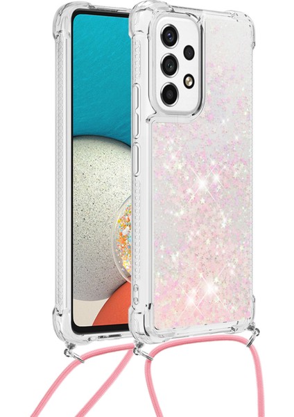 Samsung Galaxy A53 5g-Pink/pentagram Için Le1-1 Serisi Pırıltılı Sequins Quicksand Tpu Kapak Kabuğu (Yurt Dışından) fiyatları