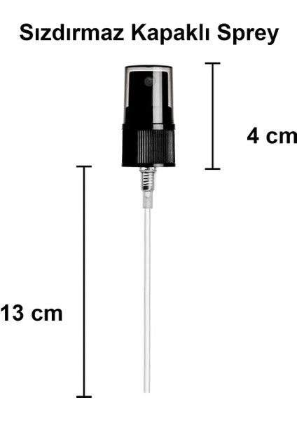 Siyah Sprey Başlıklı Amber Cam Şişe Kolonya Parfüm Şişesi 3 Adet 100 ml