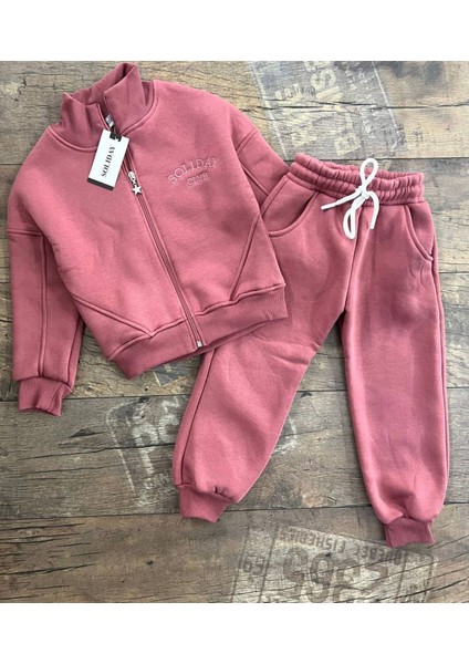 Soliday Hırkalı Kışlık Tarz Takım-Gül Kurusu fiyatları