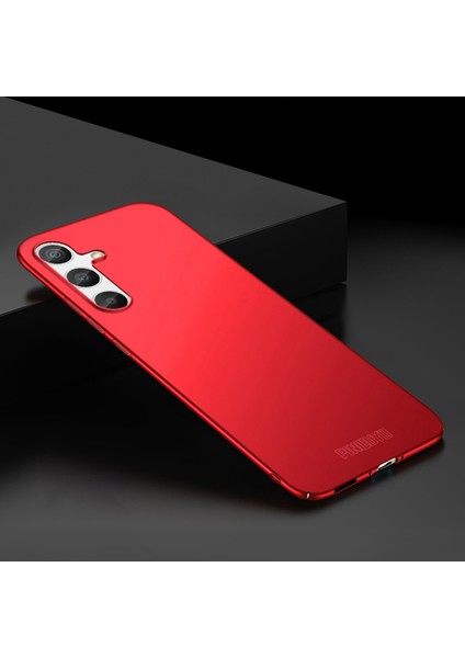 Samsung Galaxy A54 5g Mat Pc Telefon Kılıfı Manyetik Ring Tutucu-Kırmızı (Yurt Dışından)
