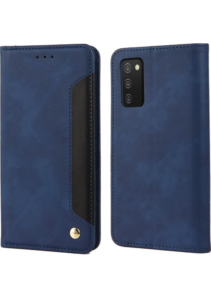 Hafif Telefon Standı Kapağı Şok Geçirmez Iş Telefon Kasası Samsung Galaxy A03S (166.5 x 75.98 x 9.14MM) Için Deri Kabuk Ekleme (Yurt Dışından)