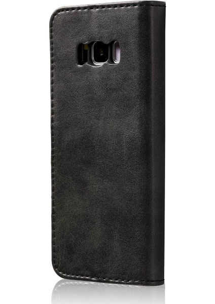 Samsung Galaxy S8 Plus G955-BLACK Için Cüzdan Standı Deri Kasa Aksesuarı (Yurt Dışından)