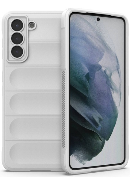 Samsung Galaxy S21 5g Sağlam Yumuşak Tpu Arka Kapak Şok Geçirmez Giyim Karşıtı Telefon Kabuğu Vaka-Beyaz (Yurt Dışından)