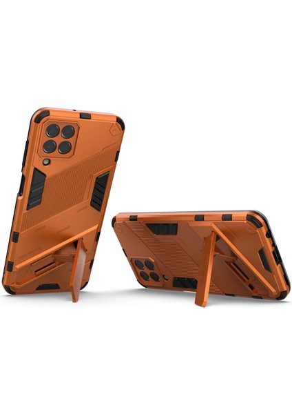 Samsung Galaxy M33 5g (Global Versiyon) Kickstand Combo Pc+Tpu Impact-Dirençli Koruyucu Kılıf Çift Katman Şok-Absorpsiyon Kapak-Yörünge (Yurt Dışından)