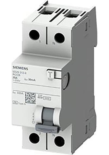 Monofaze Faz+Nötr 40A 30MA 230V A Tipi Kaçak Akım Koruma Rölesi 5SV5314-6