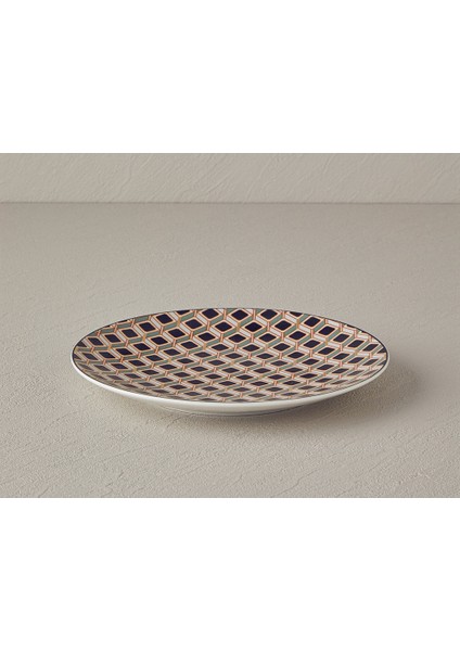 Modern Cube Bone Porselen Pasta Tabağı Yeşil fiyatları