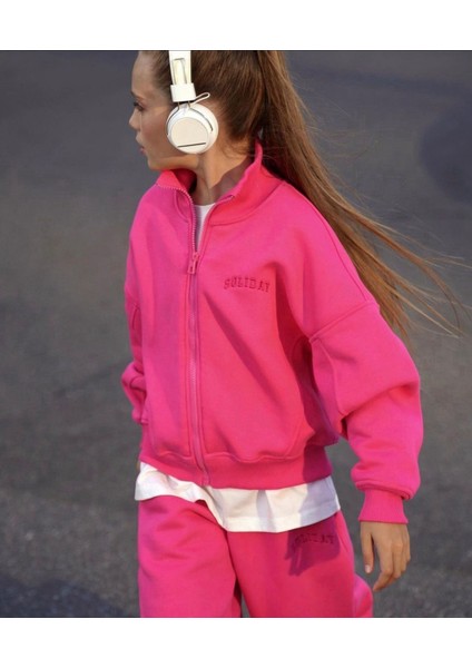 Soliday Hırkalı Kışlık Tarz Takım- Pembe fiyatları