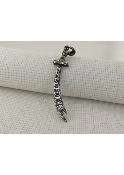 925 Ayar Gümüş Zülfikar Kılıç Tasarımlı Kolye Ucu