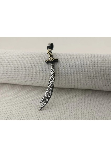 925 Ayar Gümüş Zülfikar Kılıç Tasarımlı Kolye Ucu fırsatları