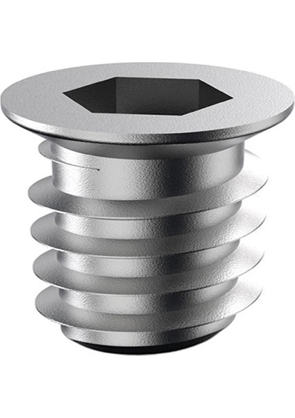 Metal Düz Dişli Dübel Ahşap Dübeli M10 13X15 Diş Çinko Mobilya Bağlantı Ünite Birleştirme (50 Adet)