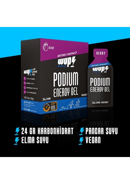 Podium Energy Gel Orman Meyveli 16 Saşe