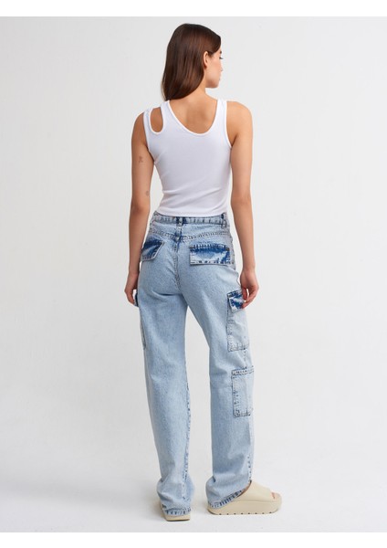 70832 Kar Yıkama Kargo Pantolon-Mavi fiyatları