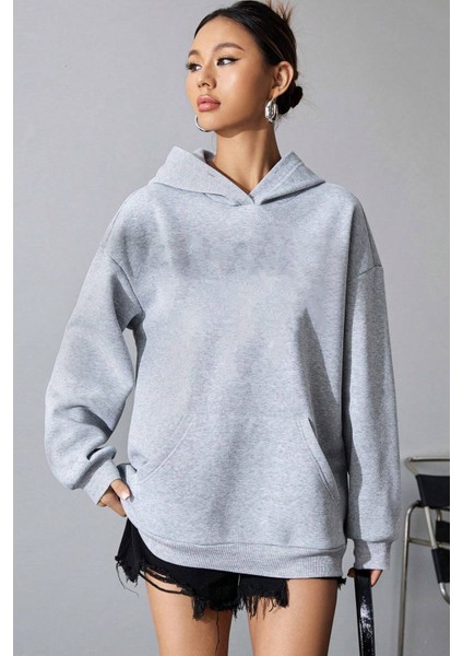 Uygun Tarz Free Grafiti Sırt Baskılı Sweatshirt fiyatları