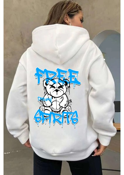 Free Grafiti Sırt Baskılı Sweatshirt