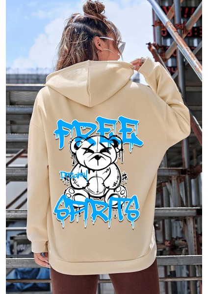 Free Grafiti Sırt Baskılı Sweatshirt