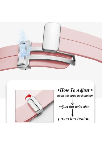 Amazfit Active Kordon Silikon Mıknatıslı Ayarlanabilir HS19 Sarı
