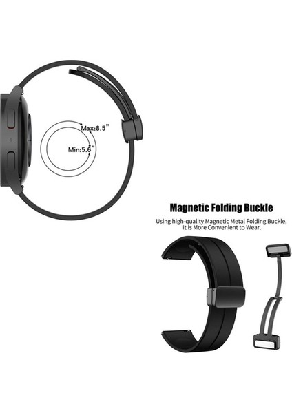Amazfit Active Kordon Silikon Mıknatıslı Ayarlanabilir HS19 Sarı