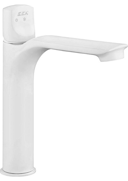 Eca Myra Orta Boy Tip Lavabo Bataryası Mat Beyaz Renkli 102108983C4