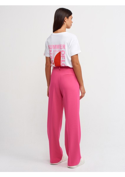71155 Yüksek Bel Uzun Pantolon-Fuşya fiyatları