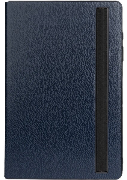 Casestreet Samsung Galaxy Tab A9+ Plus SM-X210 Kılıf Kapaklı Standlı 360 Dönebilen Koruma DN22 Lacivert