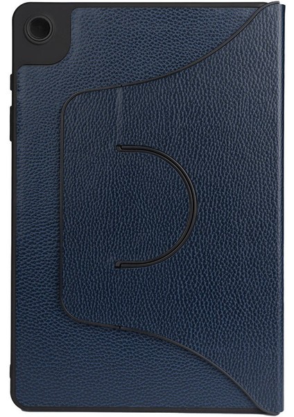 Casestreet Samsung Galaxy Tab A9+ Plus SM-X210 Kılıf Kapaklı Standlı 360 Dönebilen Koruma DN22 Lacivert