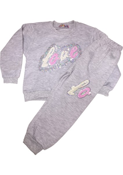 2-5 Yaş Love Baskılı Kız Takım