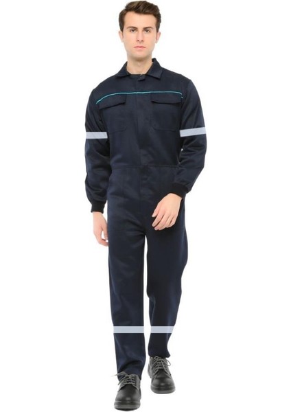 Şensel, Reflektörlü İş Tulumu -Eko.-, Lacivert-55E1645- Üniforma