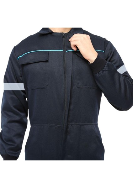 Şensel, Reflektörlü İş Tulumu -Eko.-, Lacivert-55E1645- Üniforma indirimleri