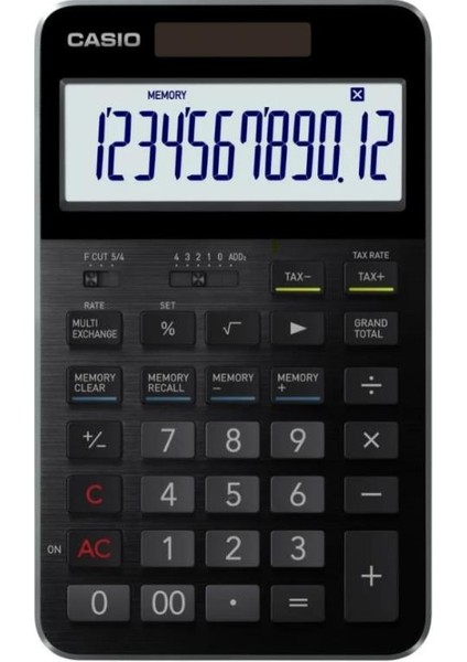S100X-BK Profesyonel 12 Hane Masa Üstü Hesap Makinesi - Orijinal Kılıf Hediyeli
