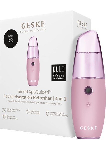 | Smartappguided™ Yüz Nemlendirici Soğutucu | 4'Ü 1 Arada | Yüz Buhar Makinesi