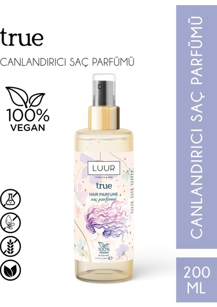True Saç Parfümü 200 ml