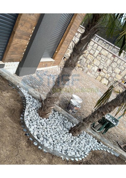 Esnek Kıvrılabilir Metal Galvaniz Çim Ayırıcı 6 Mt. (2mt x 3 Adet) Çim Sınırlayıcı Çim Ayracı Çim Ayırıcı modelleri