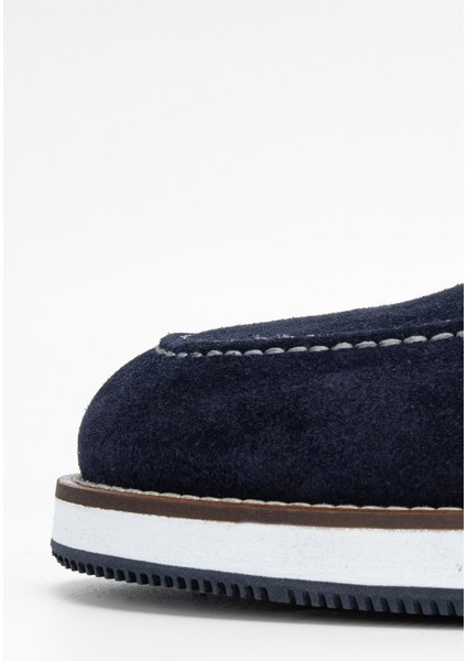 Erkek Lacivert Süet Deri Loafer Ayakkabı 383 5670 Erk Ayk Sk23/24 fırsatları