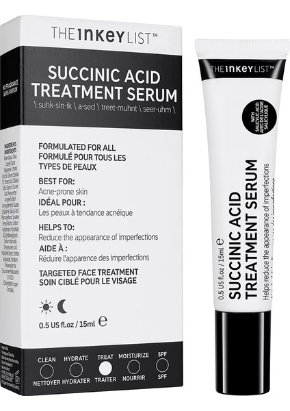 The Inkey Lıst Succinic Acid Acne Treatment - Leke Karşıtı Bakım 15 ml